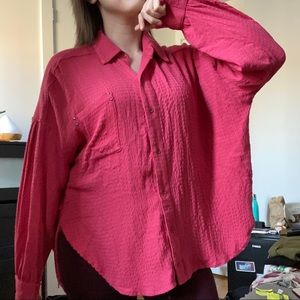 Free People Long Sleeve Button Up